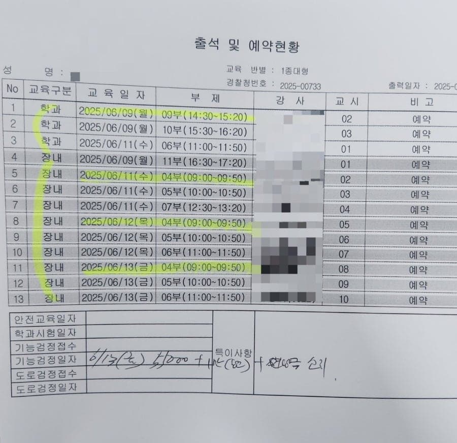 4일만에 1종 대형면허 취득해보기 (신원자동차운전면허학원) 대형면허취득 꿀팁공개